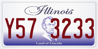 IL license plate Y573233