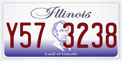 IL license plate Y573238