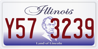 IL license plate Y573239