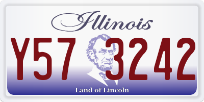 IL license plate Y573242