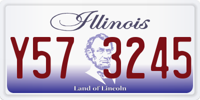 IL license plate Y573245