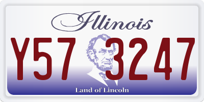 IL license plate Y573247