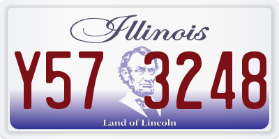 IL license plate Y573248