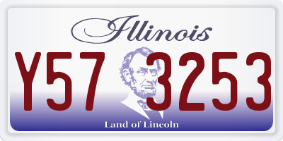 IL license plate Y573253
