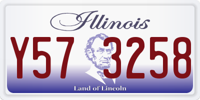 IL license plate Y573258