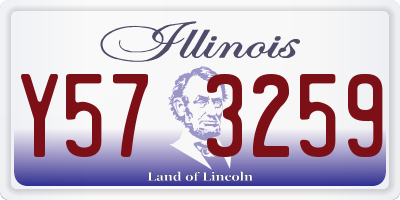 IL license plate Y573259