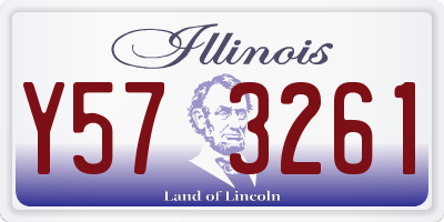 IL license plate Y573261