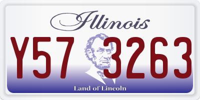 IL license plate Y573263