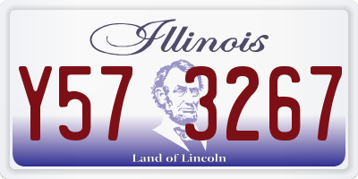 IL license plate Y573267