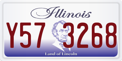 IL license plate Y573268