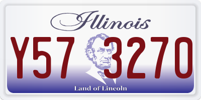 IL license plate Y573270