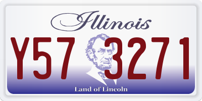 IL license plate Y573271