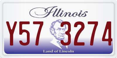 IL license plate Y573274