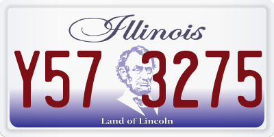 IL license plate Y573275