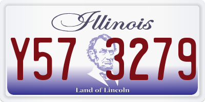 IL license plate Y573279