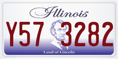 IL license plate Y573282