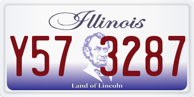 IL license plate Y573287