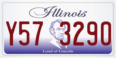 IL license plate Y573290
