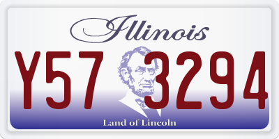 IL license plate Y573294