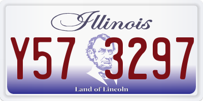IL license plate Y573297