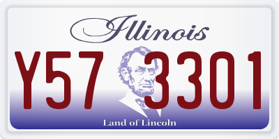 IL license plate Y573301