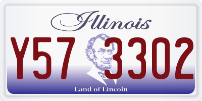IL license plate Y573302
