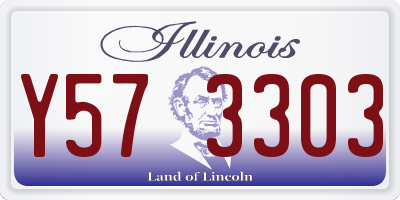 IL license plate Y573303