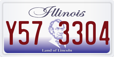 IL license plate Y573304