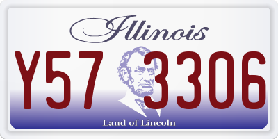 IL license plate Y573306