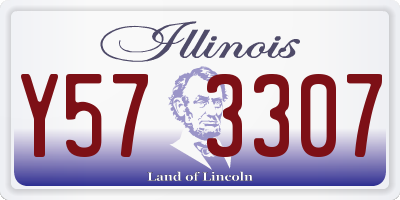 IL license plate Y573307