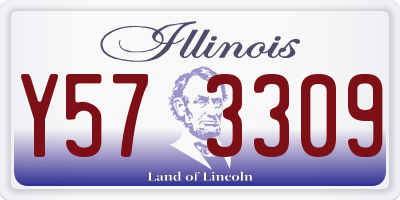 IL license plate Y573309