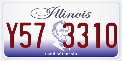 IL license plate Y573310