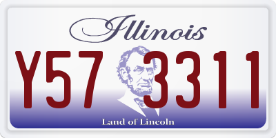 IL license plate Y573311