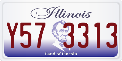 IL license plate Y573313