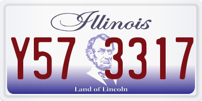 IL license plate Y573317
