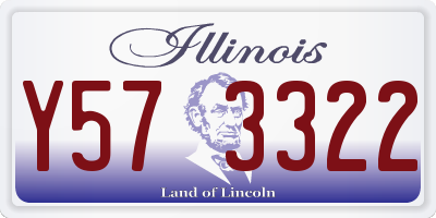IL license plate Y573322