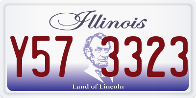 IL license plate Y573323