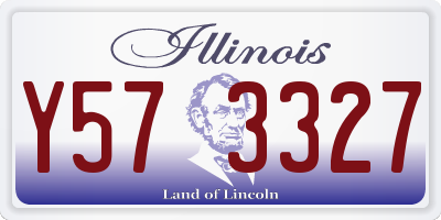 IL license plate Y573327