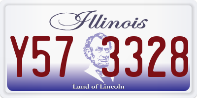 IL license plate Y573328