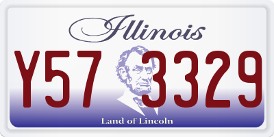 IL license plate Y573329