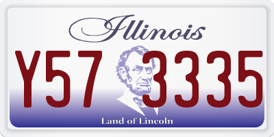 IL license plate Y573335