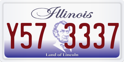 IL license plate Y573337