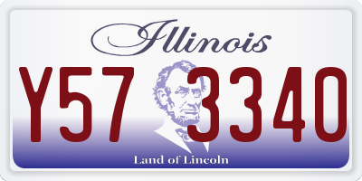 IL license plate Y573340