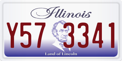 IL license plate Y573341