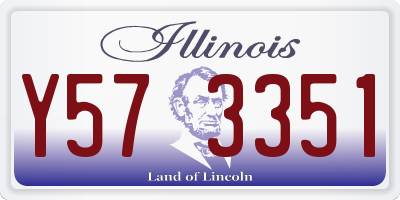 IL license plate Y573351