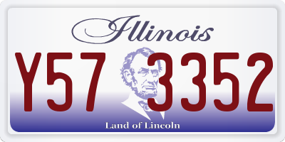 IL license plate Y573352