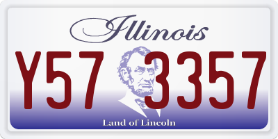 IL license plate Y573357