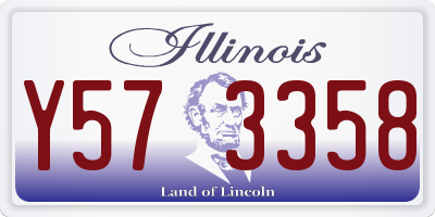 IL license plate Y573358