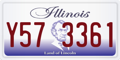 IL license plate Y573361