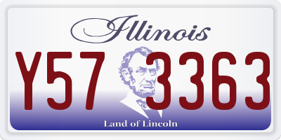 IL license plate Y573363
